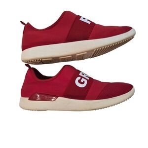 Red Aldo GRRL PWR Red Slip-On Sneakers Mesh Women’s Shoe Size EU37 US 6.5